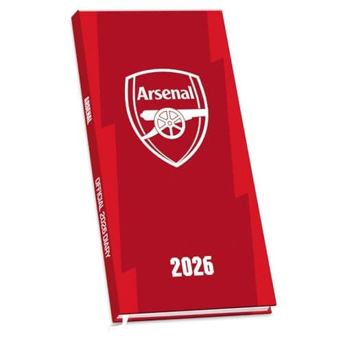 Image of 2026 DIARY ARSENAL FC WEEK TO VIEW SLIM POCKET DIARY OFFICIAL PRODUCT