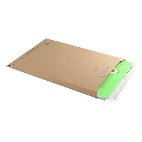 Image of Blake Purely Packaging 490 x 330 mm Corrugated Envelopes Plastic Free Peel & Seal Tamper Evident Recycled (PCE70) Brown Kraft - Pack of 100