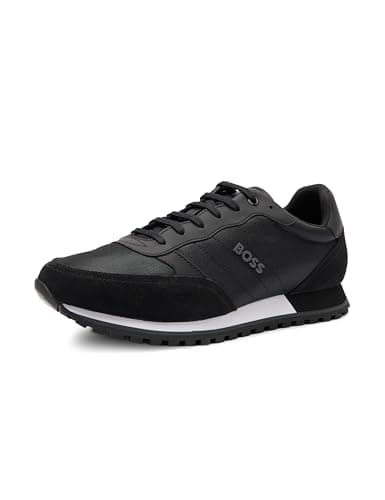 Image of BOSS Men's Parkour Runn Sneakers, Black Onyx, 10 UK