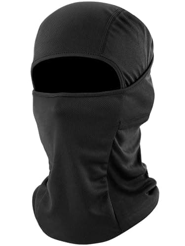 Image of fuinloth Balaclava Ski Mask, Motorcycle Cycling Face Mask Skiing Running for Men/Women Black