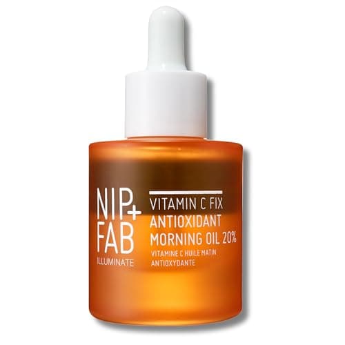Image of Nip + Fab Vitamin C Fix Antioxidant Morning Oil 20% – 30ml, Dual-Phase Glow-Boosting Face Oil with Ferulic Acid, Niacinamide & Vitamin C Complex, Brightens, Evens Tone & Shields Skin