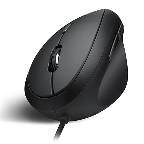 Image of perixx PERIMICE-519 Wired Ergonomic Vertical Optical Mouse, Portable Mini Size, Right Handed