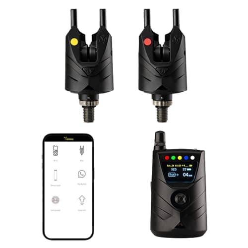 Image of BEETACKLE Wireless bite alarm set NS9pro+ 2 rod set for Carp Fishing