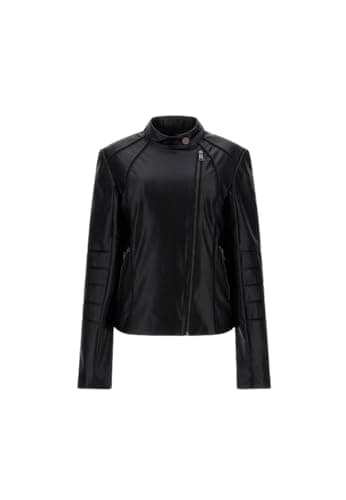 Image of GUESS Women's Faux Leather Harley PU Jacket ES24GU02 W4RL20K8S30 S Black