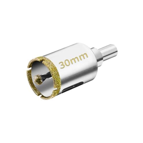 Image of Meccion Diamond Hole Saw with Pilot Center Drill Bit 30mm Diamond Core Hole Cutter for Tile, Porcelain, Glass, Marble, Ceramic