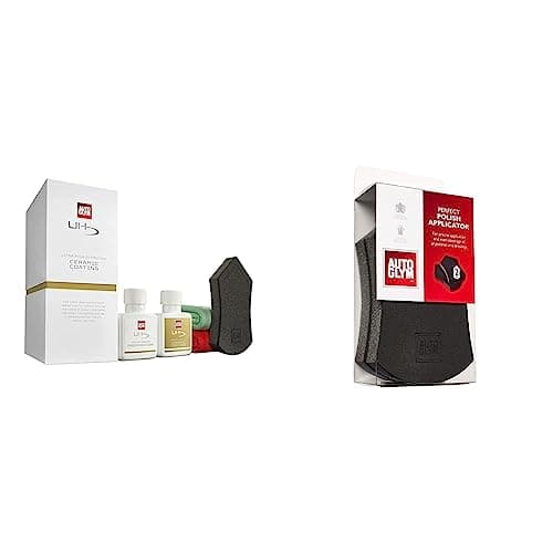Image of Autoglym Ultra High Definition Ceramic Coating Kit & Perfect Polish Applicator - Specially Designed Car Polish Applicator Pads with Point and Straight Edges For Precise Application, Pack of 2