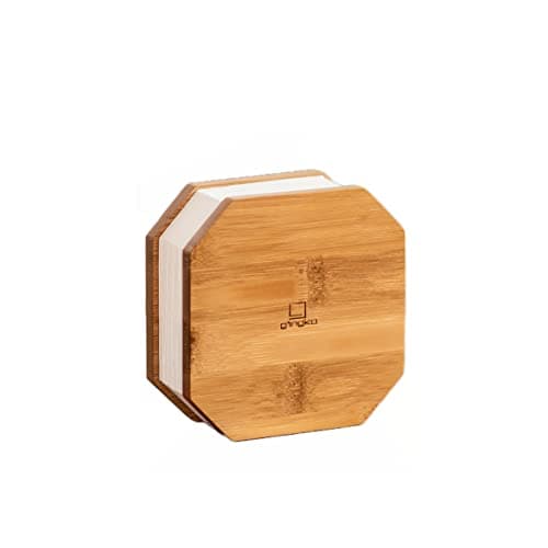 Image of Gingko LED Accordion Lamps Natural Wood, Lanyard Included, Long Lasting Rechargeable Battery, USB-C Cable Included, Packed in Premium Gift Box, 3 Lighting Mode, 2 Light Temperature(Bamboo)