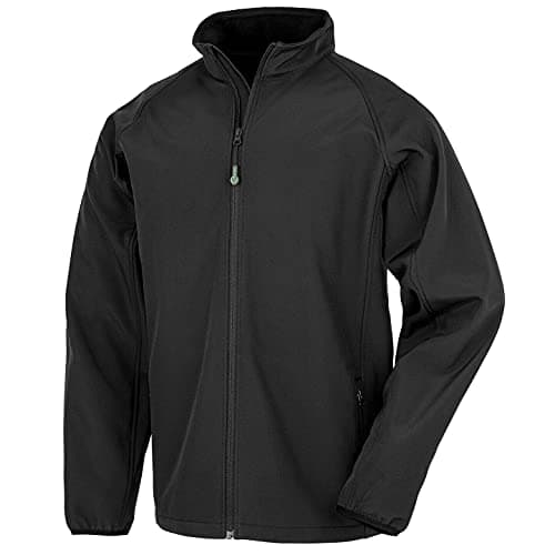Image of Result Genuine Recycled Mens Printable Soft Shell Jacket (XXL) (Black)