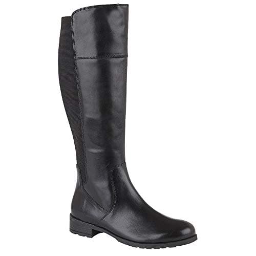 Image of Cipriata Silvia Ladies Leather Zip High Leg Boots Black UK 6
