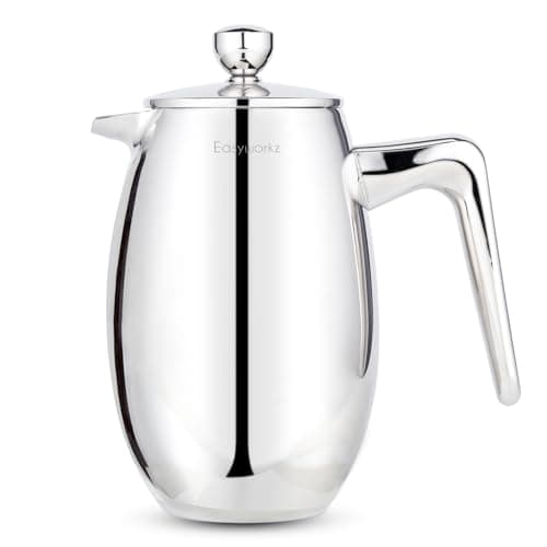 Image of Easyworkz Nando Double Wall French Press Coffee Maker 350ml Stainless Steel Insulated Thermal Cafetiere