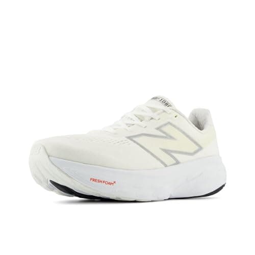 Image of New Balance Men's Fresh Foam X 1080 Running Shoes, White Silver Metallic Sea Salt, 44.5 EU