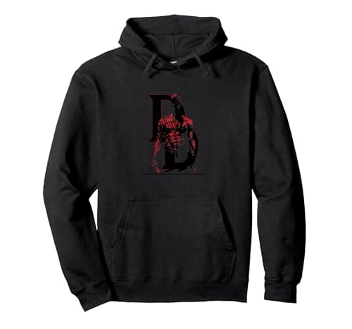 Image of Marvel Daredevil in Shadows Pullover Hoodie, Adult Unisex, Black, Large
