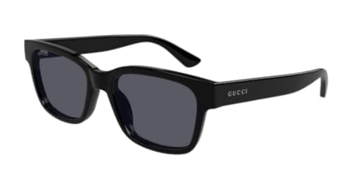 Image of Gucci Men's GG1716S Sunglasses, Black-Black-Grey, 54, Black-black-grey, 54