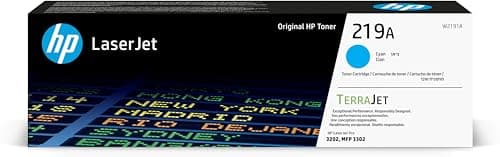 Image of HP 219A Cyan Original LaserJet Toner Cartridge