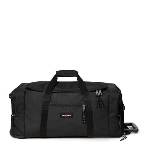 Image of Eastpak Leatherface M + Wheeled Luggage, 68.5 x 32.5 x 34.5 cm, 69 L - Black (Black)