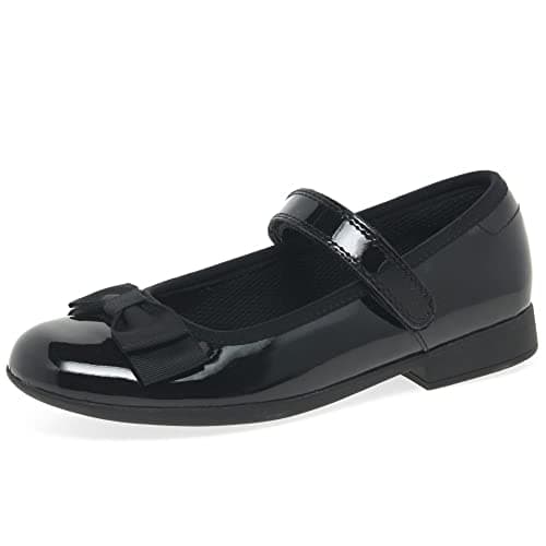 Image of Clarks Girl's Scala Tap K Ballet Flats, Black Black Pat Black Pat, 10 UK Child