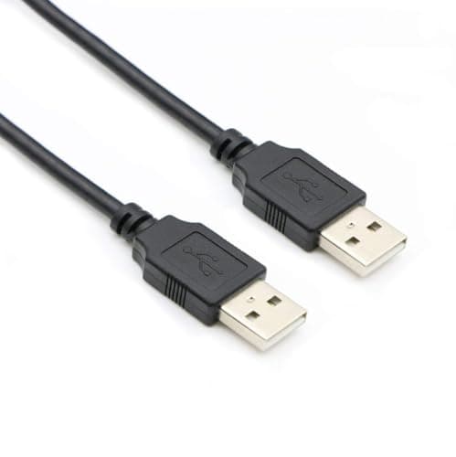 Image of iCables usb 2.0 A Male to Male Cable - Universal Compatibility for Hard Drives, KVM, Cameras, Docking Stations, Hubs, MP3 Players, Modems, Printers, Web Cams, DVDs, Blu-Rays and More (1M)
