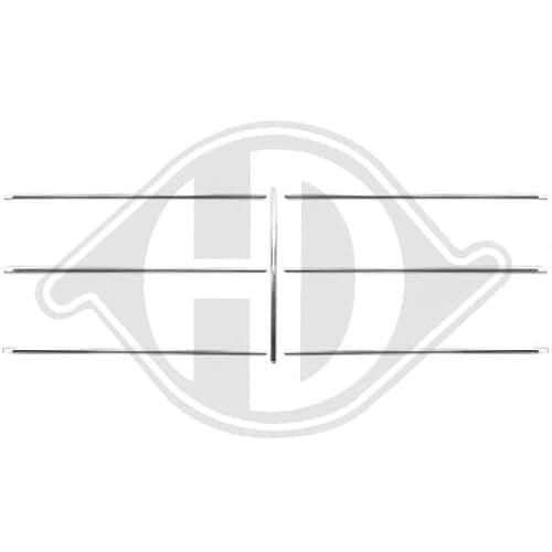 Image of Diederichs Trim / Protective Strip Set, Radiator Grille 1613042