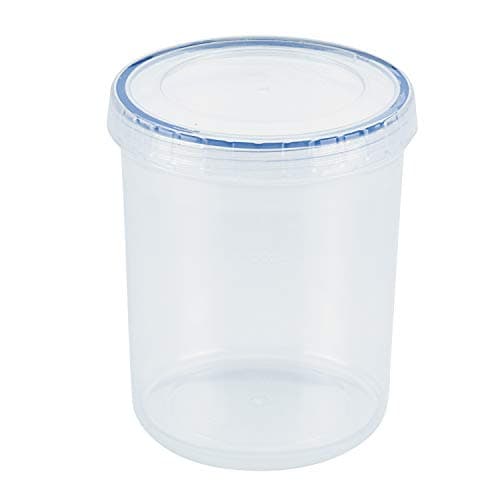 Image of LocknLock Round 1ltr Food Storage Containers with Lids - Airtight & Watertight, Microwave & Dishwasher Safe Food Containers with Twist Lids (115 x 134mm)