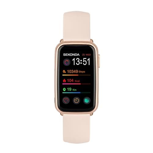 Image of Sekonda Track Smart Watch 26mm with Pink Silicone Strap 30170