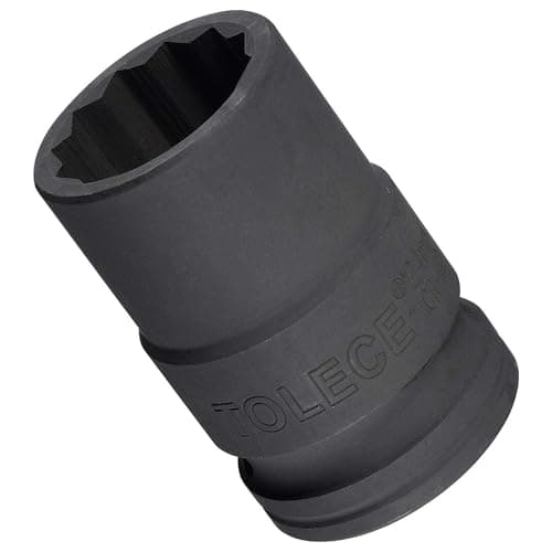 Image of TA-VIGOR 12-Point Deep Impact Socket, 3/4-Inch Drive 24mm Metric Spindle Axle Nut Socket Driver Wrench, Durable CR-MO Steel 56mm Length Nut Impact Socket for Auto Repair Easy Removal