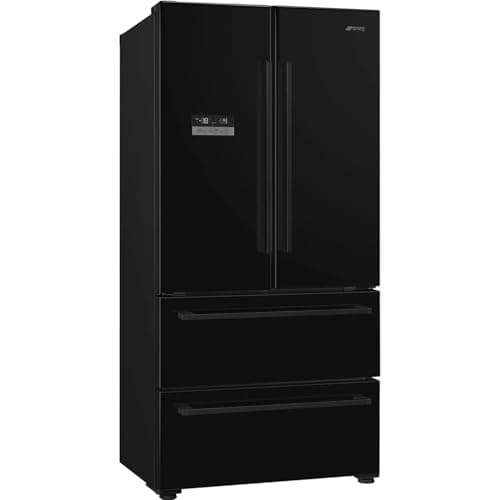 Image of Smeg FQ55FNDE Freestanding 70/30 Fridge Freezer, Black