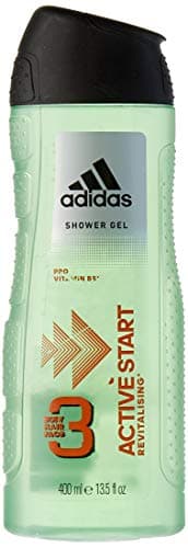 Image of Adidas, Active Start 3-in-1 Shower Gel for Body, Hair and Face, 400 ml