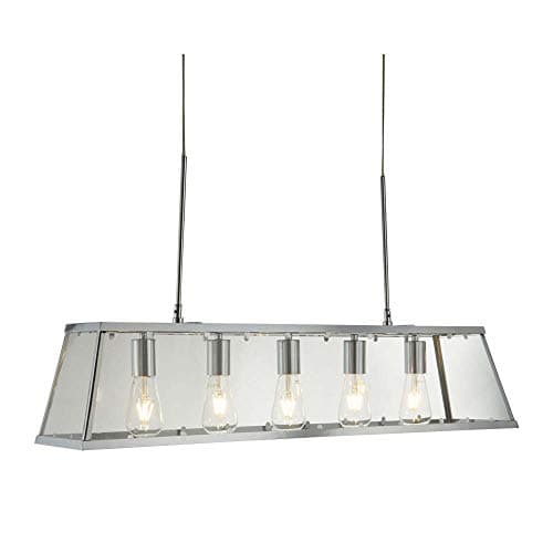 Image of Searchlight 4614-5CC Voyager Five Light Horizontal Ceiling Lantern Light in Chrome