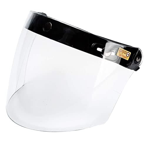 Image of zalati Face Visor Front Shield Helmet Mask for Replacement DIY Making Motorbike Riding - Clear