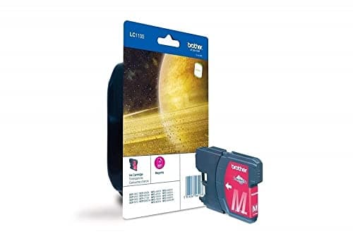 Image of Brother LC-1100M Inkjet Cartridge, Magenta, Single Pack, Standard Yield, Includes 1 x Inkjet Cartridge, Brother Genuine Supplies