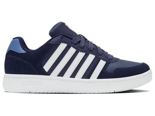 Image of K-Swiss Men's Court Palisades Trainers, Blue Navacade, 8.5 UK
