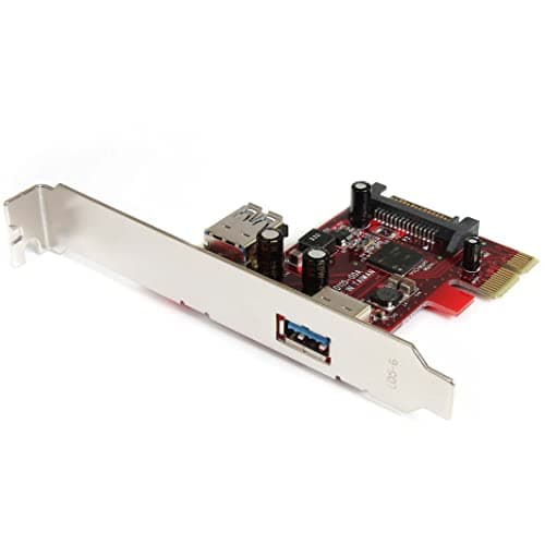 Image of StarTech.com 2 port PCI Express SuperSpeed USB 3.0 Card with UASP Support - 1 Internal 1 External - Dual Port PCIe USB 3.0 Adapter (PEXUSB3S11)