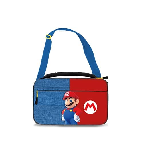 Image of PDP Gaming Officially Licensed Switch Commuter Case - Mario - Semi-Hardshell Protection - Protective PU Leather - Holds 14 Games and Console - Works with Switch OLED and Lite - Fine for Kids / Travel