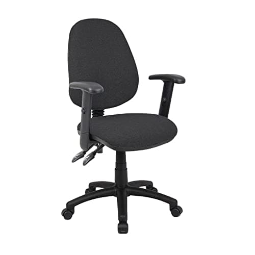Image of DAMS Vantage 100 2 lever PCB operators chair with adjustable arms - charcoal