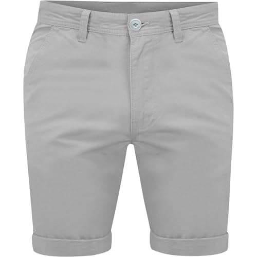 Image of New Mens Chino Shorts Cotton Combat Half Pant Casual Summer Cargo Jeans Casual[Grey ,36" Waist]
