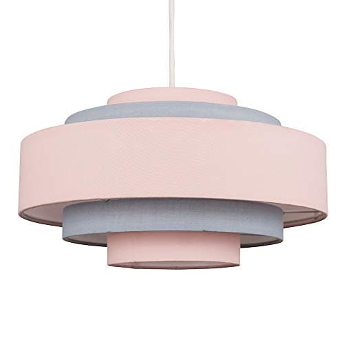 Image of MiniSun | Modern 5 Tier Ceiling Light Shade in a Pink Finish | Pendant Lights, Home Décor & Improvement Essential | Includes 6W GLS Bulb [3000K Warm White] | 35cm Shade Width