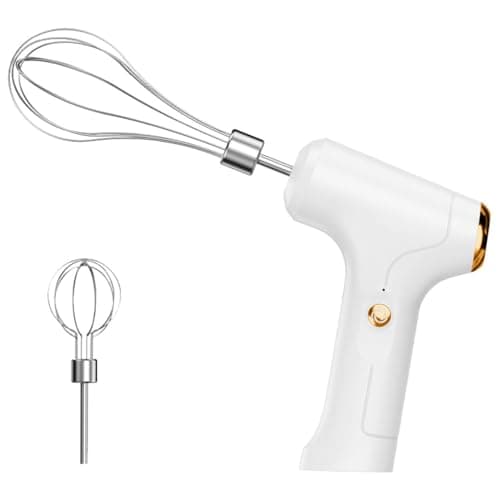 Image of Cordless Hand Mixer, USB Rechargeable Detachable Electric Whisk Beaters with 3 Speed Modes,1200W Powerful Motor for Eggs/Milkshake Cream/Butter