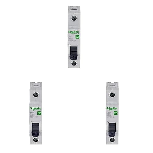 Image of Schneider Electric Easy9 - MCB Miniature Circuit Breaker, 1 Pole, Type C, 6kA Breaking Capacity, 32A, 230V, EZ9F66132 (Pack of 3)