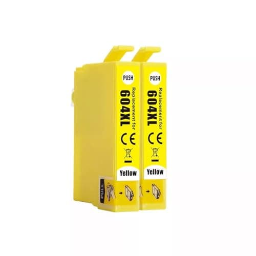 Image of 2x 604XL Yellow Compatible Ink Cartridges to replace Epson Pineapple 604 ink For Epson XP3200 XP3205 XP4200 XP4205 XP2200 XP2205 WF2910DWF WF2930DWF WF2935DWF WF2950DWF Printers