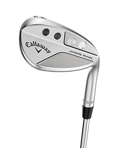Image of Callaway Golf Jaws Raw Wedge (Chrome Full Face Groove, 58 Degree (Right Hand), S Grind, 10* Bounce, Steel Shaft)