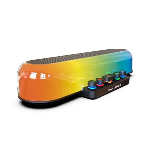 Image of Nova Gaming URSAE RGB Gaming Sound Bar - Powerful Sound, 6h Battery Life, Compact Design, RGB LED, Bluetooth 5.3 - for PC, Smartphones and Tablets