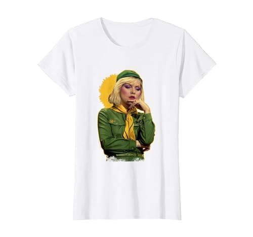 Image of TV Times Debbie Harry Blondie in A Girl Guide Uniform T-Shirt, Women, White, Small