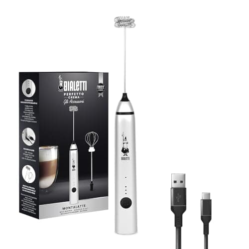 Image of Bialetti Whipper Adjustable 3 Levels Double Whisk USB Charging Stainless Steel