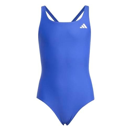 Image of adidas Girl's V-Back Swimsuit Kids, Semi Lucid Blue, 13-14 Years