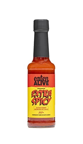 Image of Eaten Alive - Extra Spicy Scotch Bonnet Fermented Hot Sauce (150ml) Vegan & Made In The UK - Award Winning