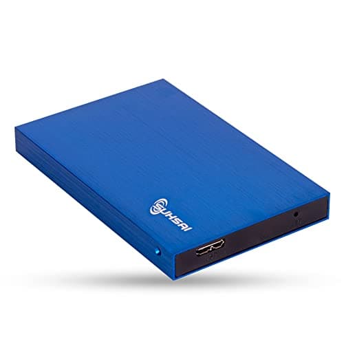 Image of SUHSAI 500GB External Hard Drive USB 3.0 – Portable External HDD for Laptop, Mac, PS4, PS5, Desktop – Slim 2.5" Backup Storage Drive, External Hard Disk for Gaming, Data, Photos, Files – Blue