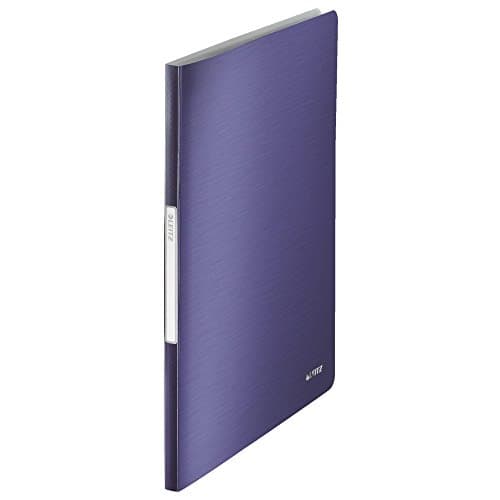Image of Leitz A4 Display Book, 20 Pockets, 40 Sheet Capacity, Transparent Pockets, Titan Blue, Style Range, 39580069