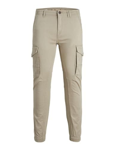 Image of JACK & JONES Mens Jpstpaul Jjflake AKM 542 Crockery Noos Shorts, Beige, 33W / 30L UK