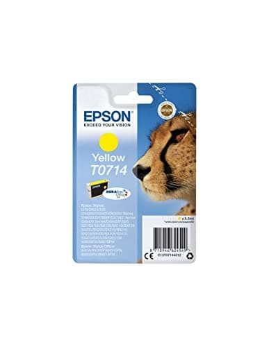 Image of Epson T0714 Cheetah Yellow, Genuine, DURABrite Ultra Ink