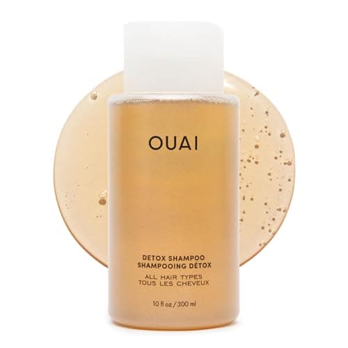 Image of OUAI Detox Shampoo - Clarifying Shampoo for Build Up, Dirt, Oil, Product and Hard Water - Apple Cider Vinegar & Keratin for Clean, Refreshed Hair - Sulfate-Free Hair Care - 300ml
